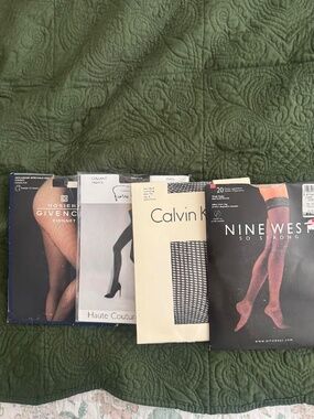 4-PACK!  Three Pantyhose and One Stocking